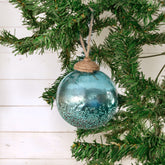 Azure ball ornament aqua