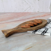 Cedar fish tray large