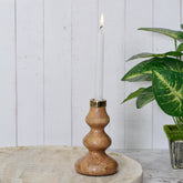 Cedar tiered candleholder large