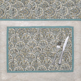 Earthy block print place mat