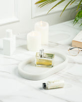 Aquila White Marble Tray