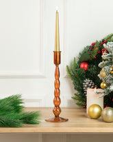 Carina Candleholder Amber L 20% Off