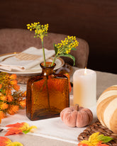 Norma Bud Vase Amber L