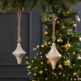 Cedar Kite Ornament White L