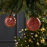Radiance Fluted Ornament Red S