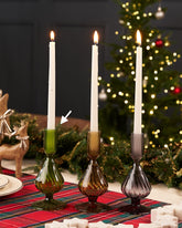 Vera Fluted Candleholder Green 20% Off