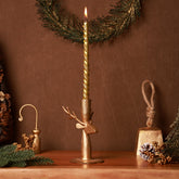 Aster Reindeer Candleholder Gold