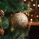 Mist Ribbed Ornament Antique Gold L