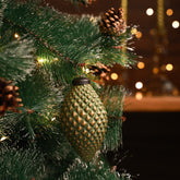Russet Pine Ornament Green S