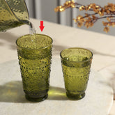 Nora drinking glass green L