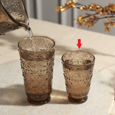 Nora drinking glass brown S