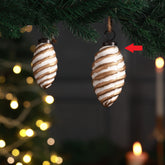 Terra pine ornament white L