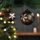 Terra ball ornament brown S