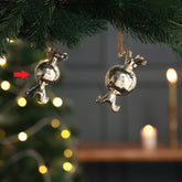 Starra round candy ornament silver S