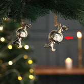 Starra round candy ornament silver L
