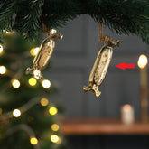 Starra long candy ornament gold L