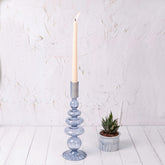 Wisteria Candleholder Blue - 50% Off