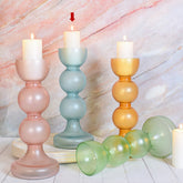 Hazel candleholder blue