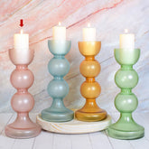 Hazel candleholder pink