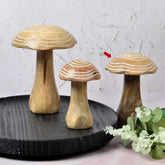 Alora wooden mushroom white M