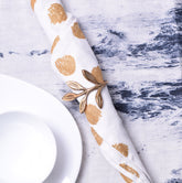 Myra twig napking ring s/4 gold