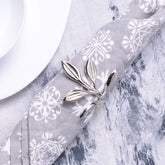 Myra twig napking ring s/4 silver