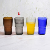 Lila drinking glass charcoal L