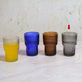 Lila drinking glass charcoal S