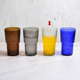 Lila drinking glass clear L
