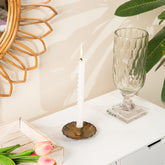 Inej floral candleholder gold