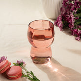 Evara drinking glass peach S