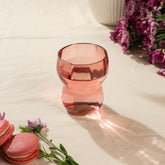 Evara drinking glass peach L