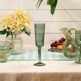 Nina wine glass green L