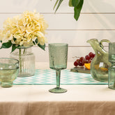 Nina wine glass green S