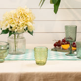 Evara vintage drinking glass green