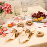 Myra wooden heart napkin ring S/4 10% Off