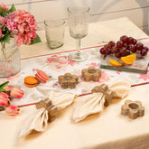 Myra floral napkin ring S/4
