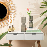 Elle fluted vase smoke L 40% Off