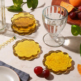 Daisy Coaster Amber S/4 15% Off