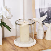 Esme Marble Glass Candleholder S