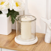Esme Marble Glass Candleholder L