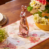 Easter Glass Bunny Peach