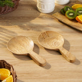 Dahlia Wooden Server Set