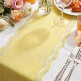 Leena Scallop Runner Yellow