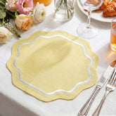 Leena Scallop Table Mat Yellow