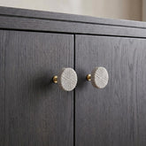 Asha Ribbed Marble Doorknob