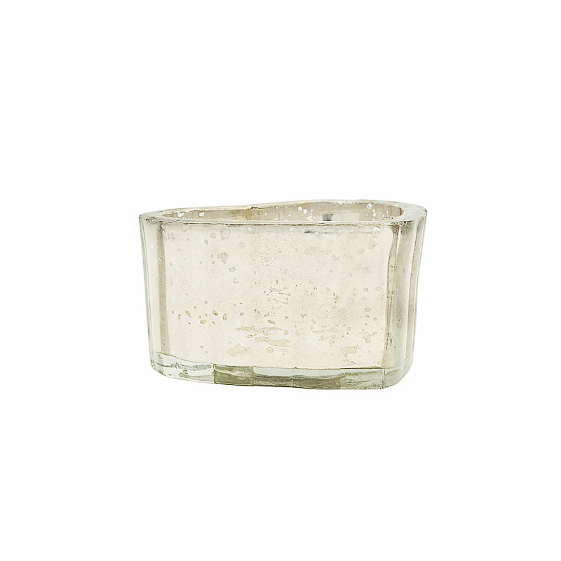 Dazzle heart candleholder silver