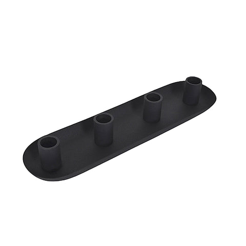 Ebony 4 candleholder