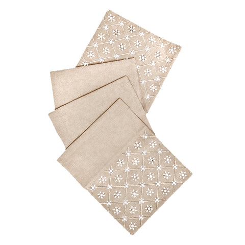 Holly embellished table runner