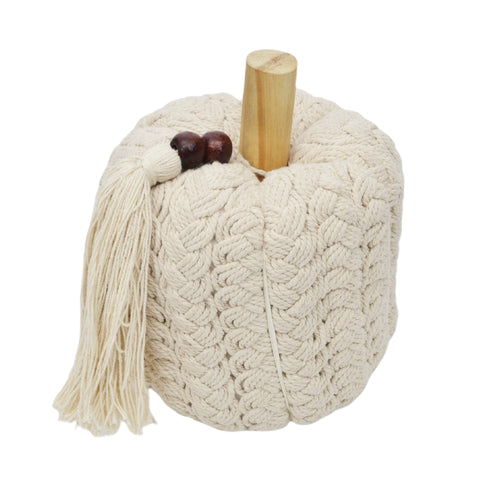 Holly braided pumpkin white
